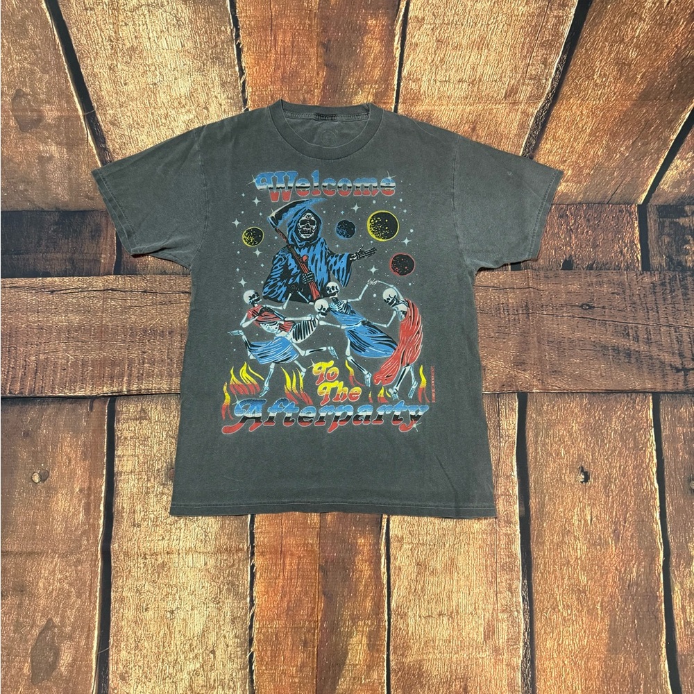 Samborghini x Bossdog “Welcome to the Afterparty” Dark Grey Tee | Men’s M